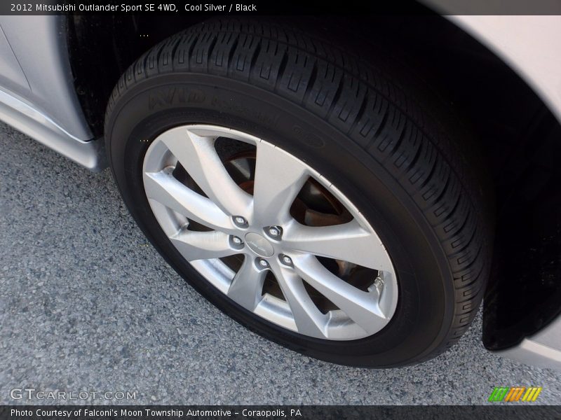 Cool Silver / Black 2012 Mitsubishi Outlander Sport SE 4WD