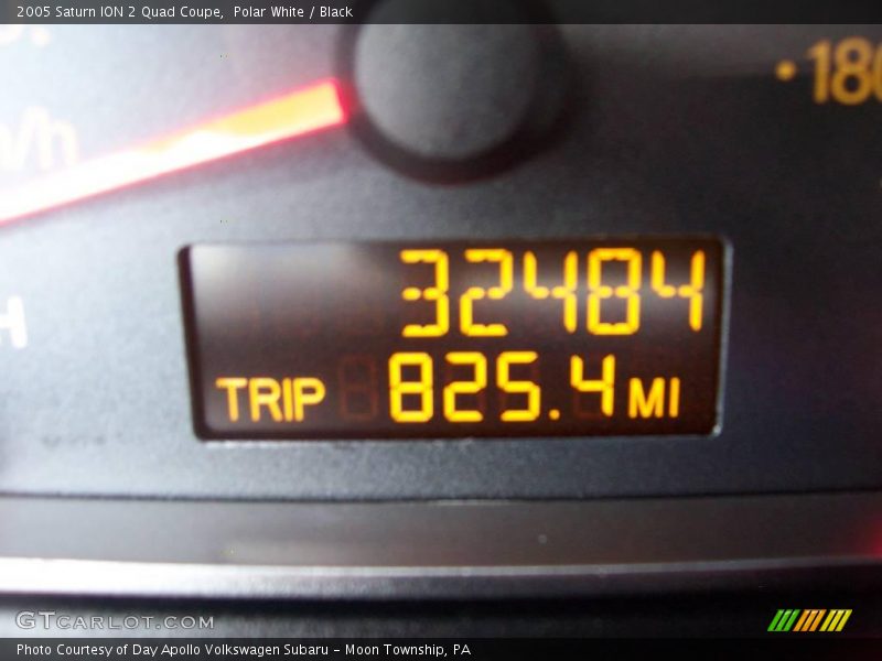 Polar White / Black 2005 Saturn ION 2 Quad Coupe