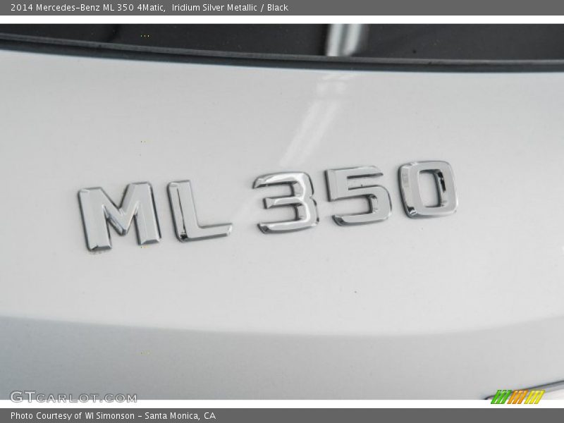 Iridium Silver Metallic / Black 2014 Mercedes-Benz ML 350 4Matic