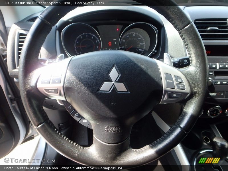 Cool Silver / Black 2012 Mitsubishi Outlander Sport SE 4WD