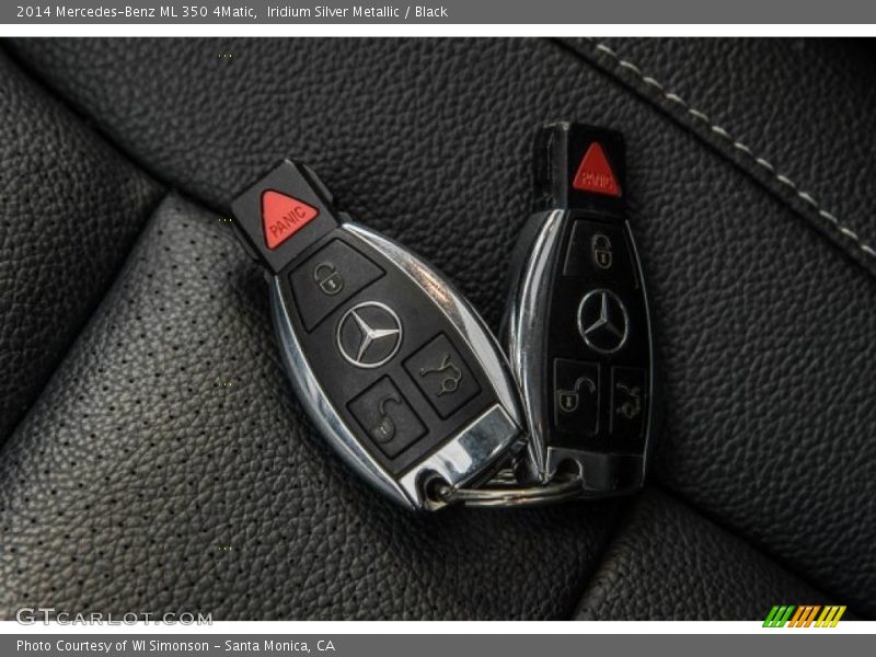 Iridium Silver Metallic / Black 2014 Mercedes-Benz ML 350 4Matic