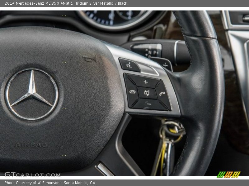 Iridium Silver Metallic / Black 2014 Mercedes-Benz ML 350 4Matic
