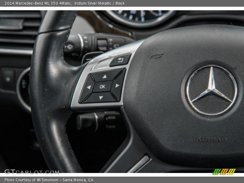 Iridium Silver Metallic / Black 2014 Mercedes-Benz ML 350 4Matic