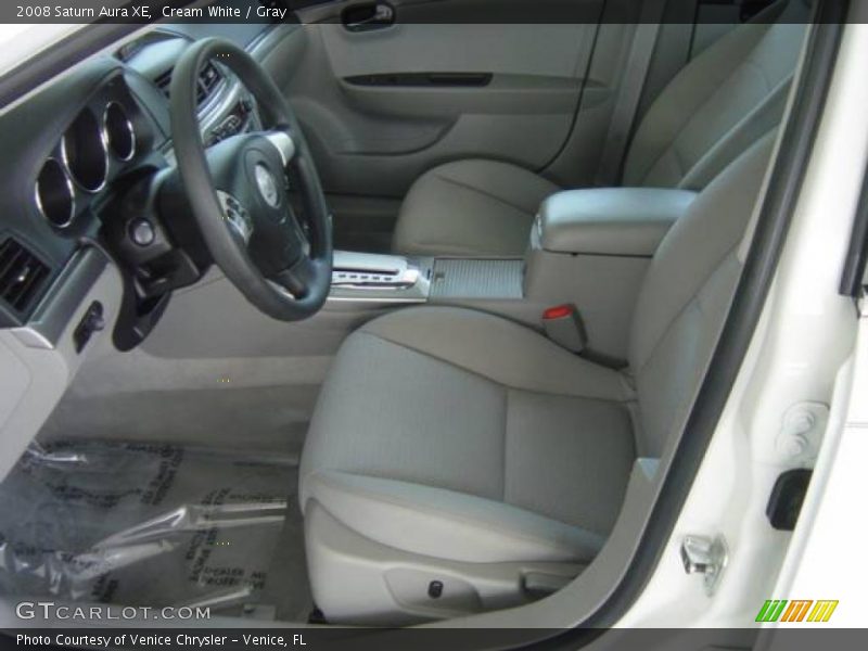 Cream White / Gray 2008 Saturn Aura XE
