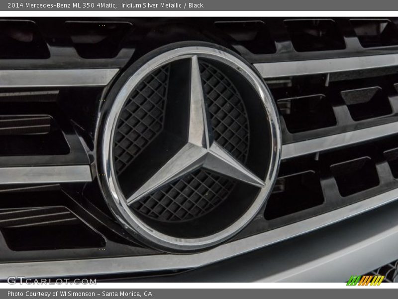 Iridium Silver Metallic / Black 2014 Mercedes-Benz ML 350 4Matic