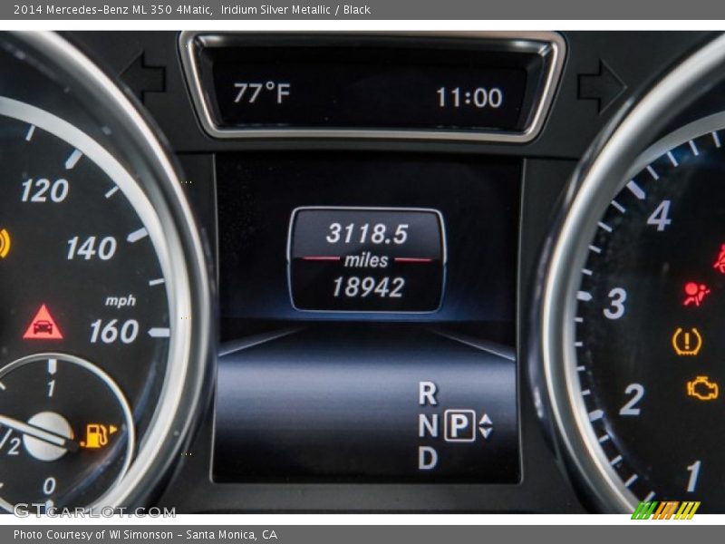 Iridium Silver Metallic / Black 2014 Mercedes-Benz ML 350 4Matic