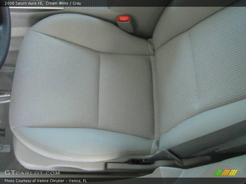 Cream White / Gray 2008 Saturn Aura XE