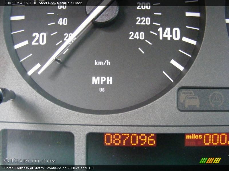 Steel Grey Metallic / Black 2002 BMW X5 3.0i