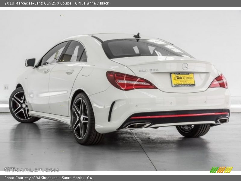 Cirrus White / Black 2018 Mercedes-Benz CLA 250 Coupe