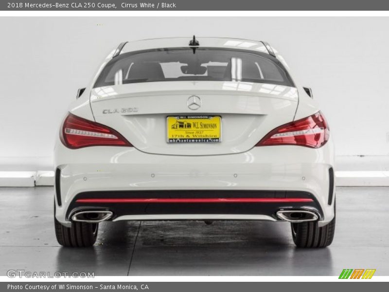 Cirrus White / Black 2018 Mercedes-Benz CLA 250 Coupe