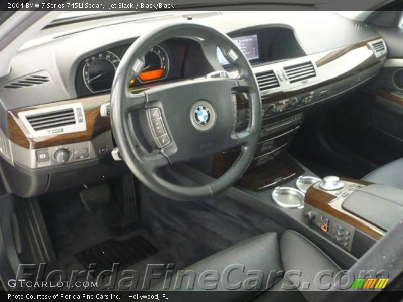 Jet Black / Black/Black 2004 BMW 7 Series 745Li Sedan