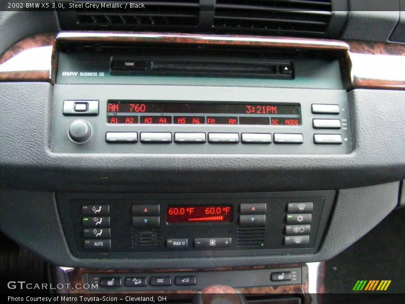 Steel Grey Metallic / Black 2002 BMW X5 3.0i