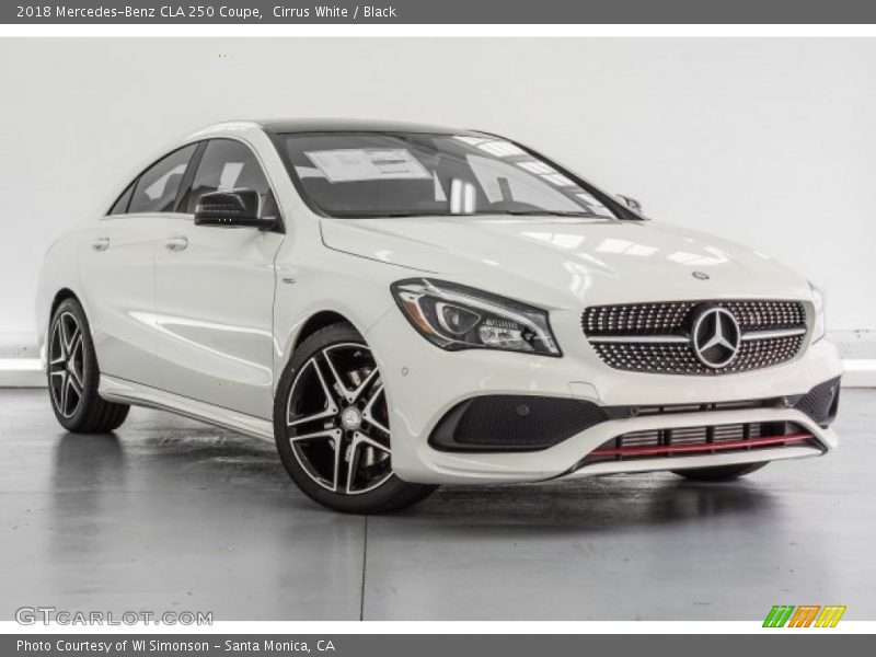 Cirrus White / Black 2018 Mercedes-Benz CLA 250 Coupe