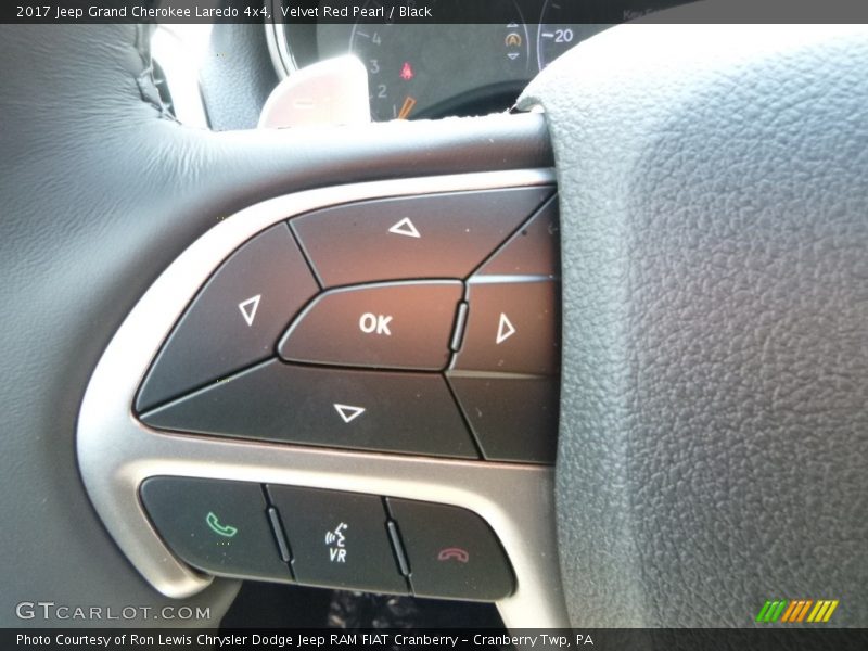 Velvet Red Pearl / Black 2017 Jeep Grand Cherokee Laredo 4x4