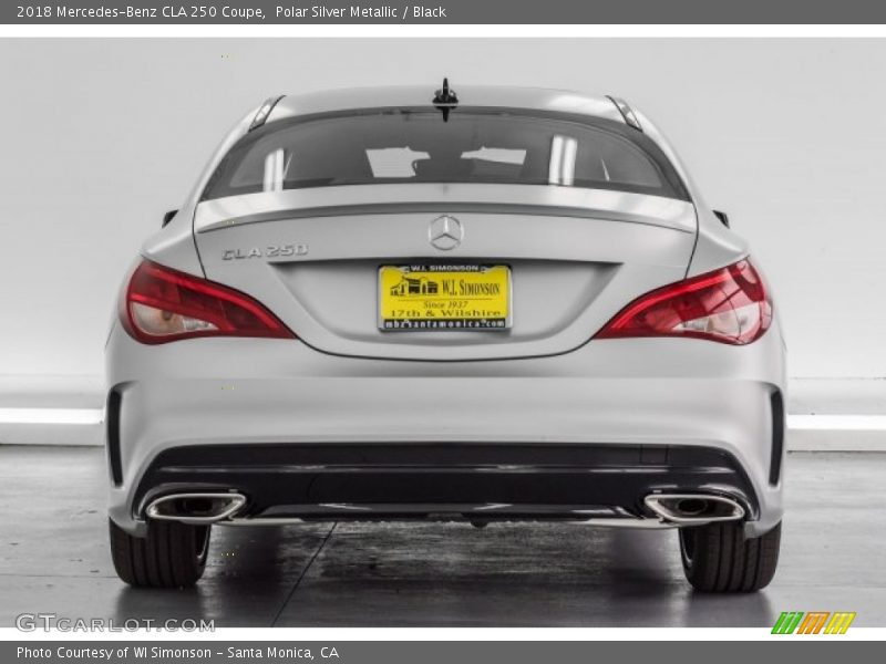 Polar Silver Metallic / Black 2018 Mercedes-Benz CLA 250 Coupe