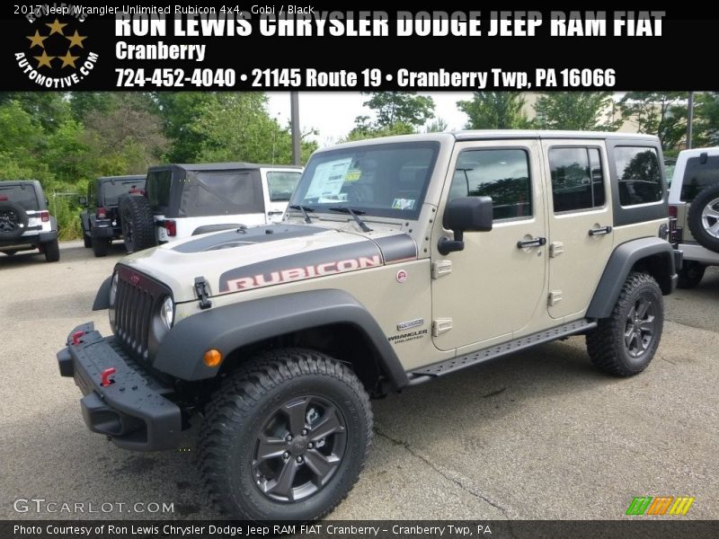 Gobi / Black 2017 Jeep Wrangler Unlimited Rubicon 4x4
