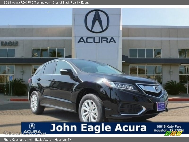 Crystal Black Pearl / Ebony 2018 Acura RDX FWD Technology