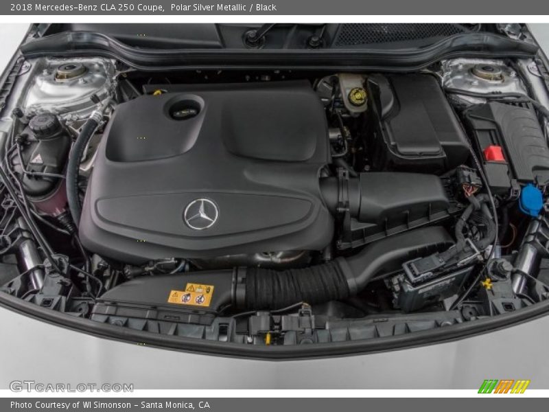 Polar Silver Metallic / Black 2018 Mercedes-Benz CLA 250 Coupe