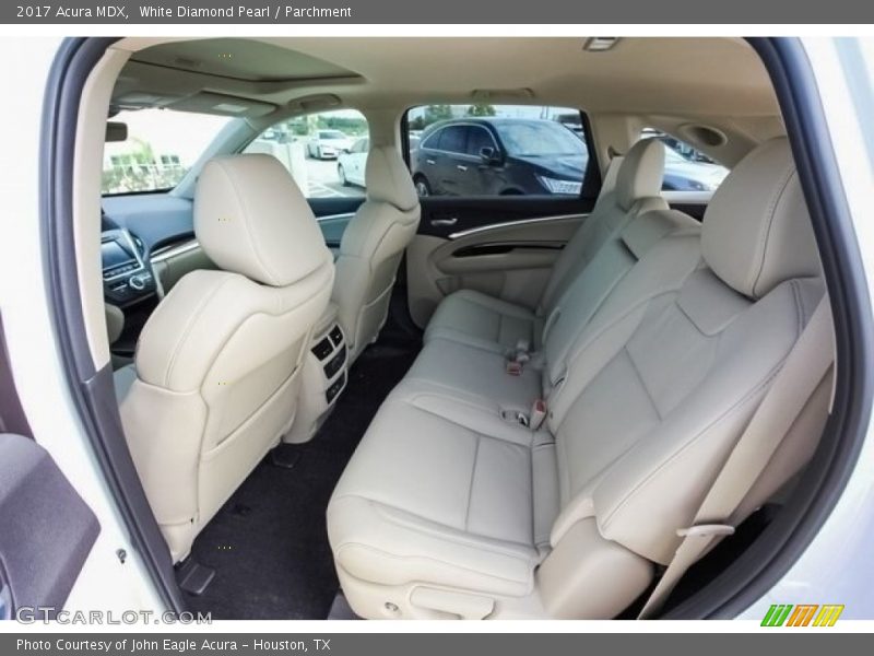 Rear Seat of 2017 MDX 