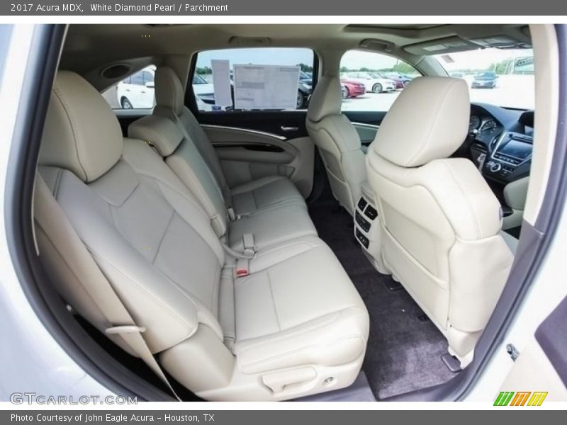 Rear Seat of 2017 MDX 