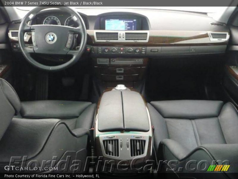 Jet Black / Black/Black 2004 BMW 7 Series 745Li Sedan