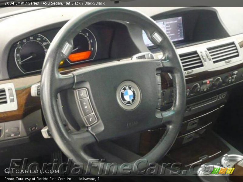 Jet Black / Black/Black 2004 BMW 7 Series 745Li Sedan
