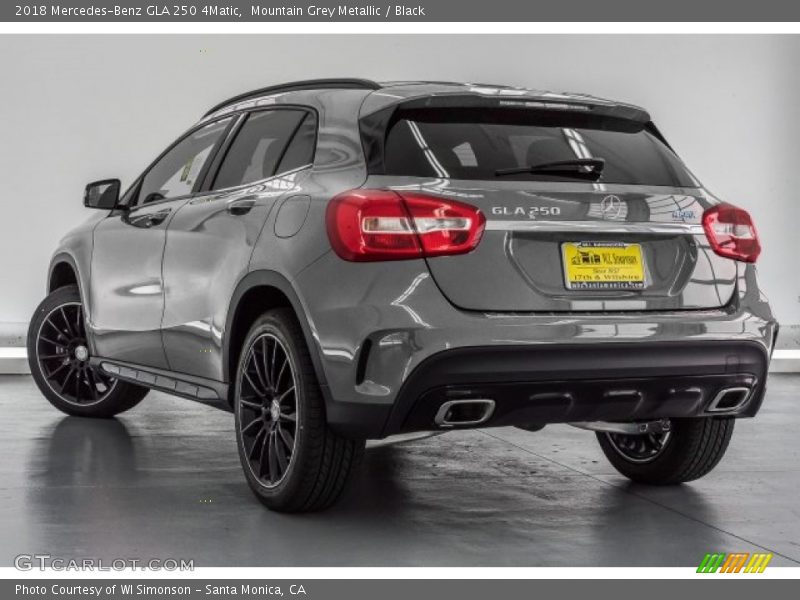 Mountain Grey Metallic / Black 2018 Mercedes-Benz GLA 250 4Matic