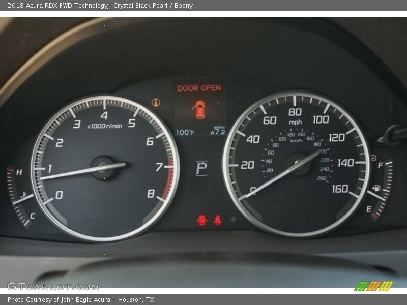 Crystal Black Pearl / Ebony 2018 Acura RDX FWD Technology