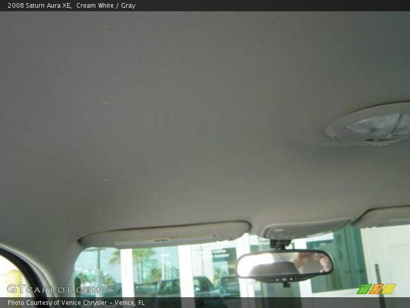 Cream White / Gray 2008 Saturn Aura XE