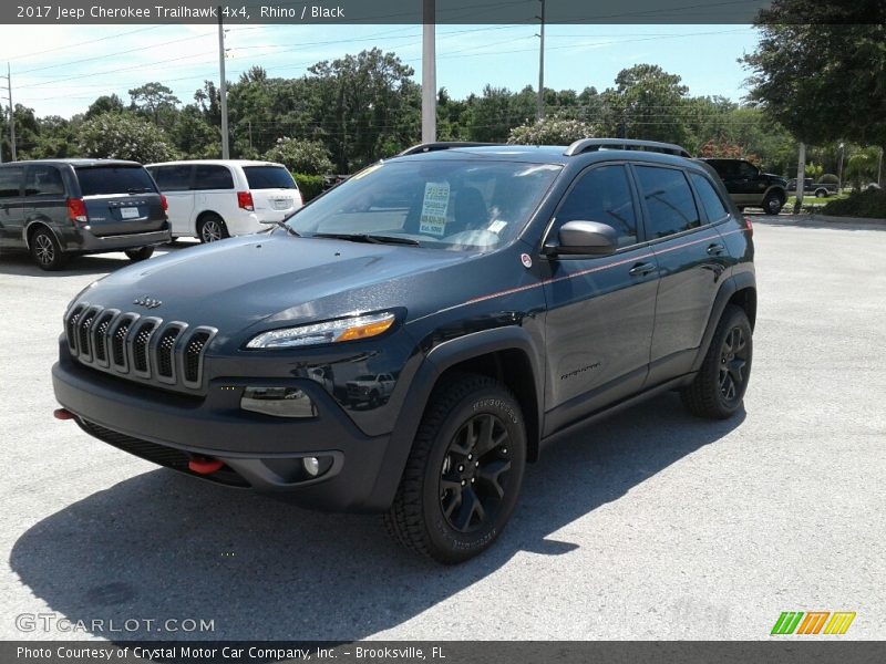 Rhino / Black 2017 Jeep Cherokee Trailhawk 4x4