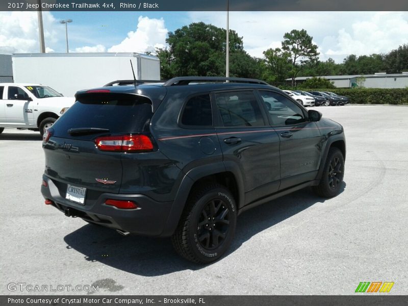 Rhino / Black 2017 Jeep Cherokee Trailhawk 4x4
