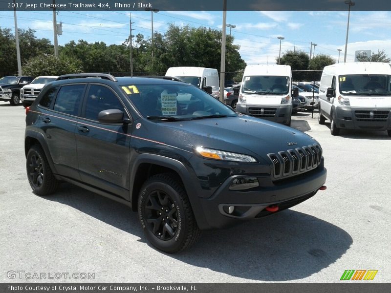 Rhino / Black 2017 Jeep Cherokee Trailhawk 4x4