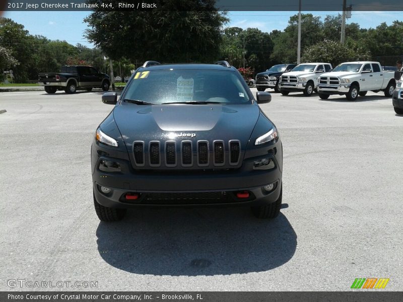 Rhino / Black 2017 Jeep Cherokee Trailhawk 4x4