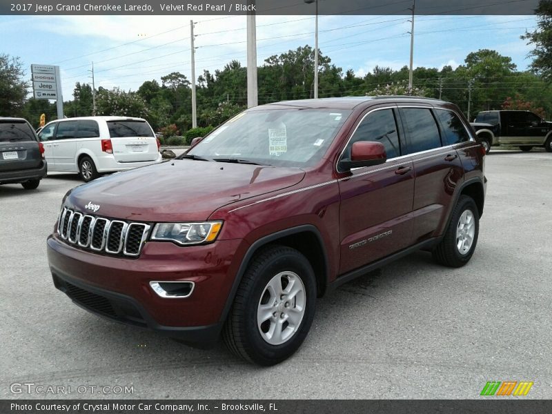 Velvet Red Pearl / Black 2017 Jeep Grand Cherokee Laredo