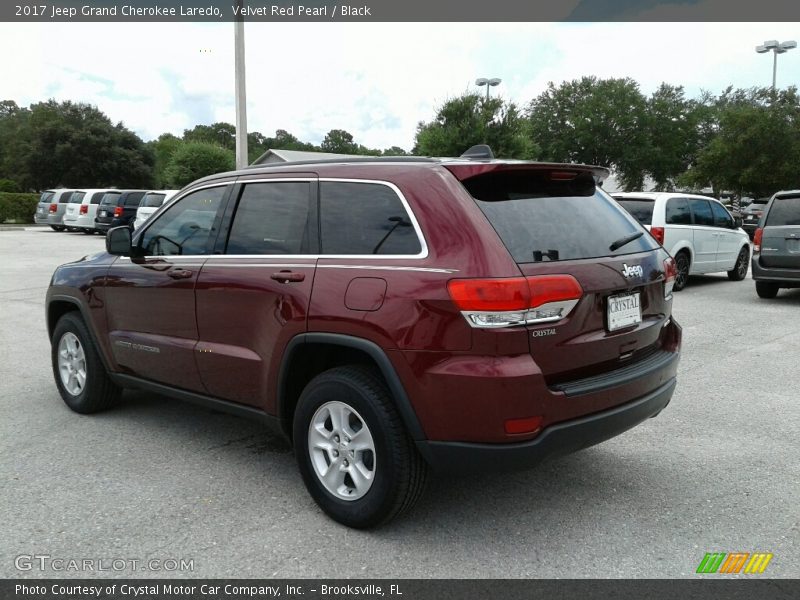 Velvet Red Pearl / Black 2017 Jeep Grand Cherokee Laredo