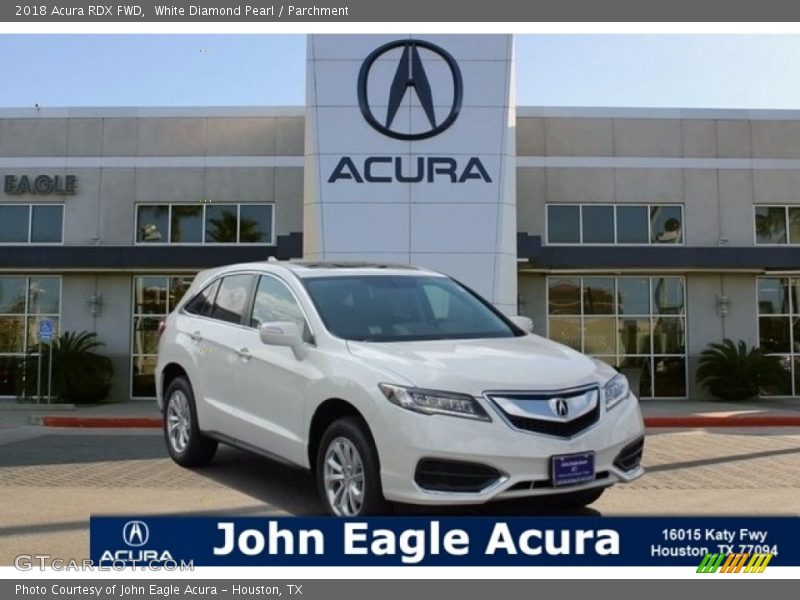 White Diamond Pearl / Parchment 2018 Acura RDX FWD