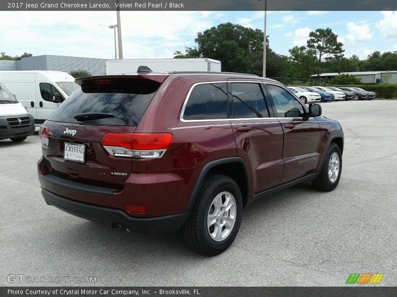Velvet Red Pearl / Black 2017 Jeep Grand Cherokee Laredo