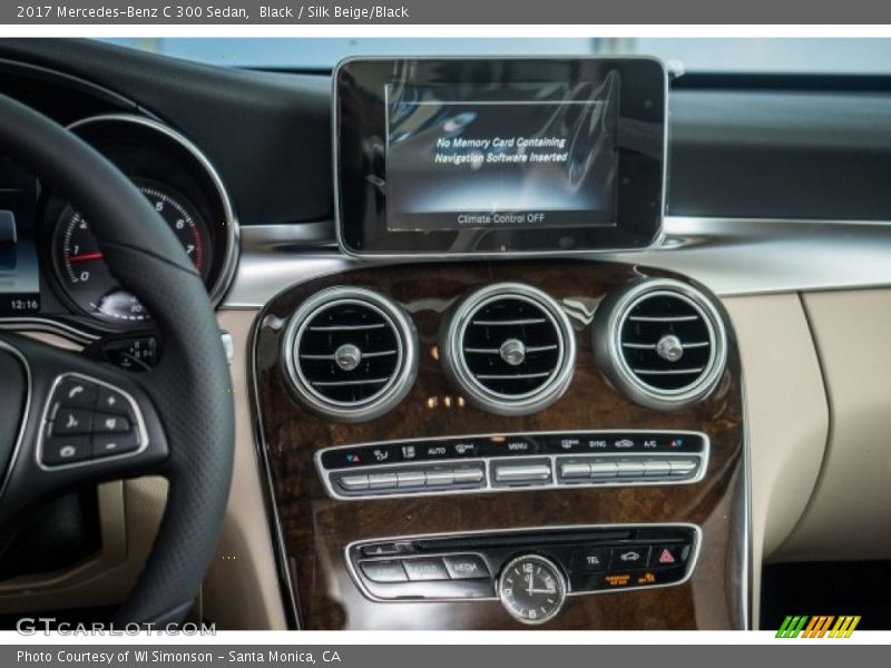 Black / Silk Beige/Black 2017 Mercedes-Benz C 300 Sedan