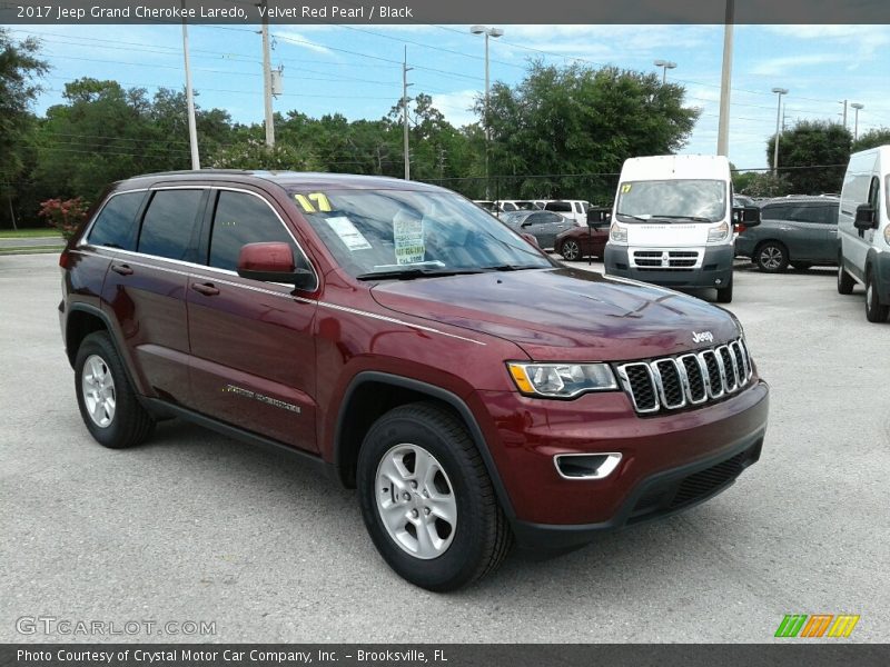 Velvet Red Pearl / Black 2017 Jeep Grand Cherokee Laredo