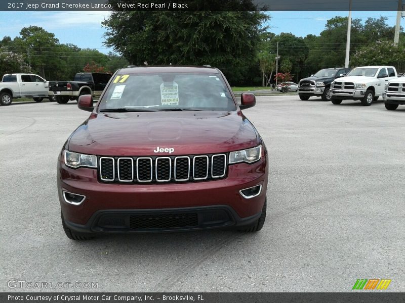 Velvet Red Pearl / Black 2017 Jeep Grand Cherokee Laredo