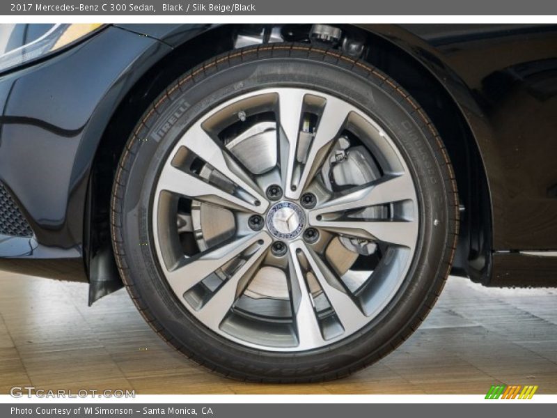 Black / Silk Beige/Black 2017 Mercedes-Benz C 300 Sedan