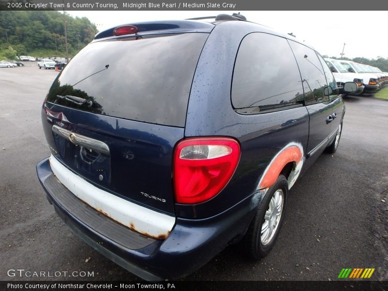 Midnight Blue Pearl / Medium Slate Gray 2005 Chrysler Town & Country Touring