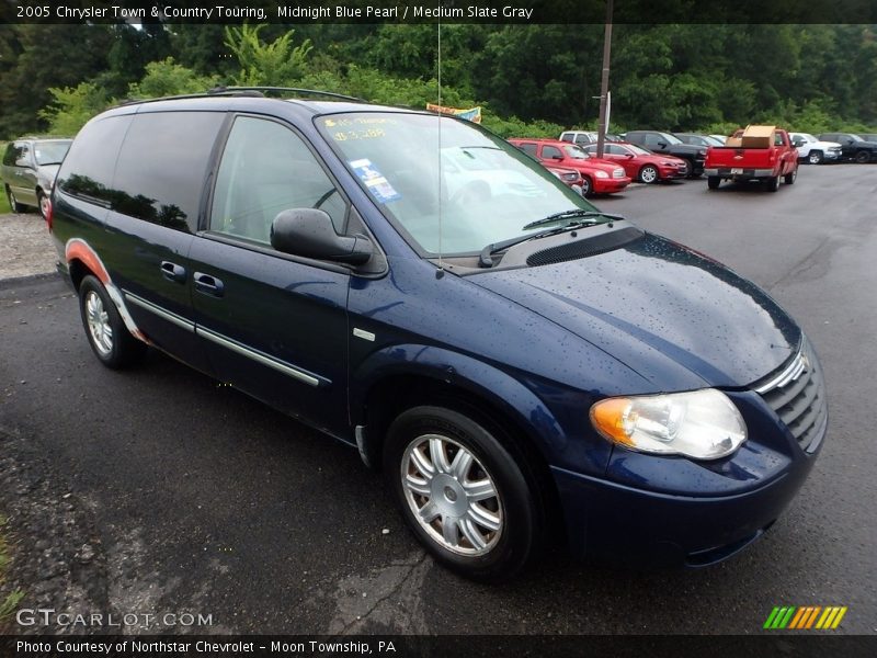 Midnight Blue Pearl / Medium Slate Gray 2005 Chrysler Town & Country Touring