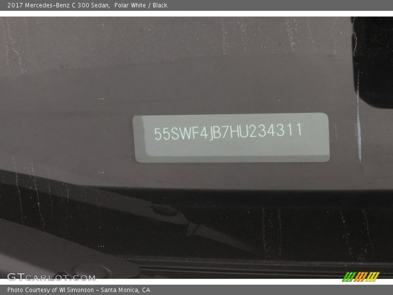 Polar White / Black 2017 Mercedes-Benz C 300 Sedan