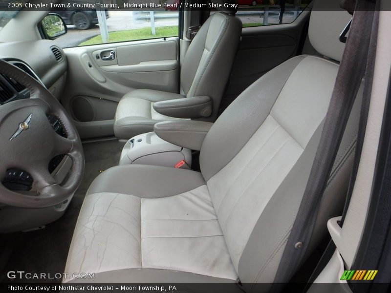 Midnight Blue Pearl / Medium Slate Gray 2005 Chrysler Town & Country Touring