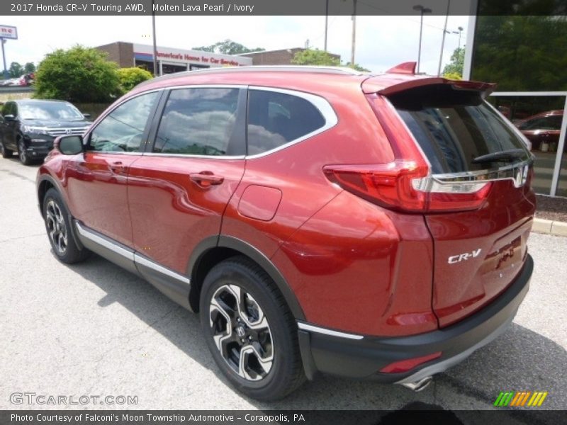 Molten Lava Pearl / Ivory 2017 Honda CR-V Touring AWD
