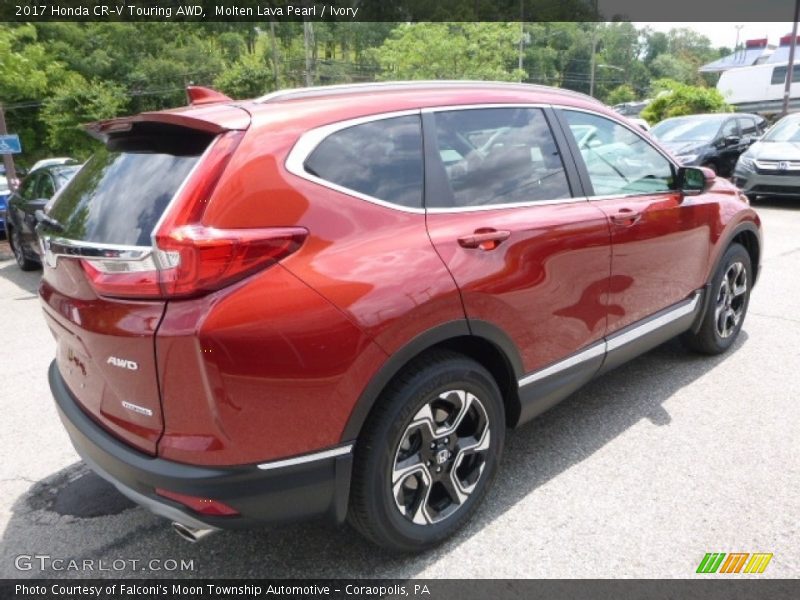 Molten Lava Pearl / Ivory 2017 Honda CR-V Touring AWD