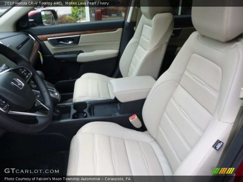 Molten Lava Pearl / Ivory 2017 Honda CR-V Touring AWD