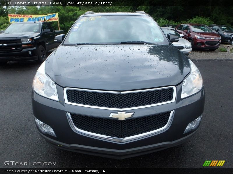 Cyber Gray Metallic / Ebony 2010 Chevrolet Traverse LT AWD