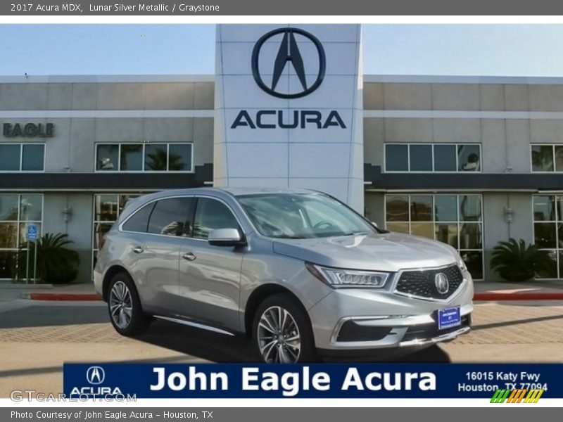 Lunar Silver Metallic / Graystone 2017 Acura MDX
